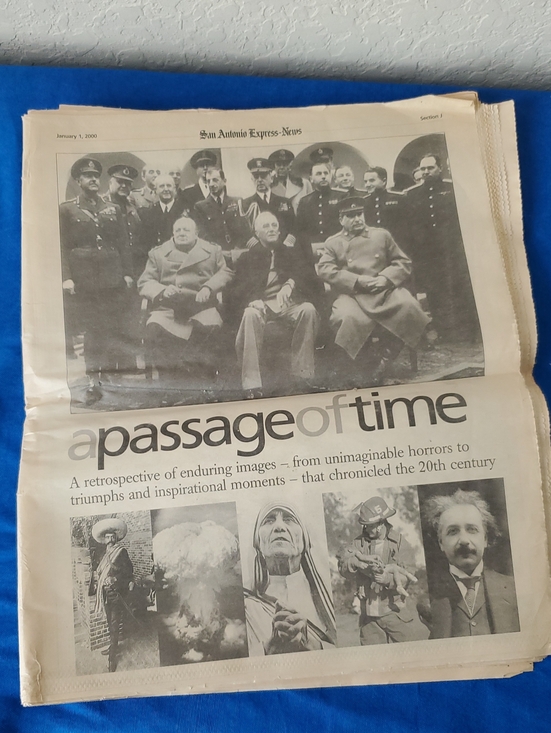 Other - Vintage 2000 San Antonio Express-News Y2K Millennium History Section